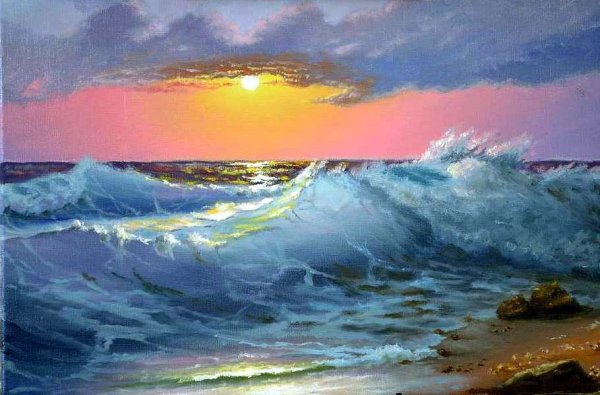 Морской пейзаж мастер класс