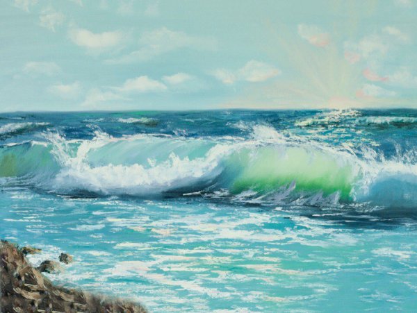 Морская волна в живописи