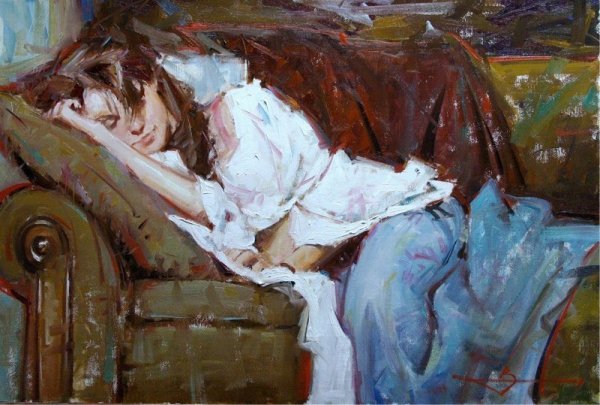 Портрет в интерьере живопись