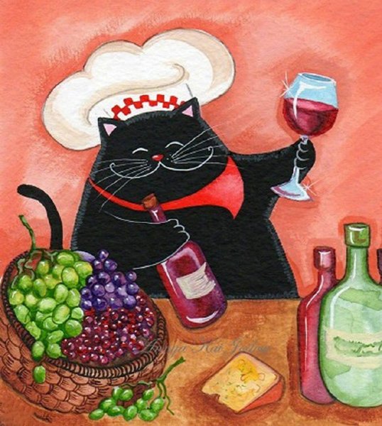 Коты художницы Annya Djachiachvili