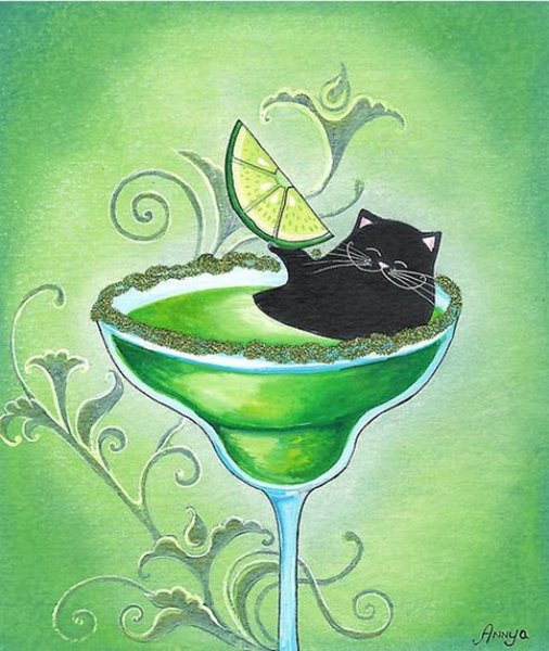 Коты художницы Annya Djachiachvili