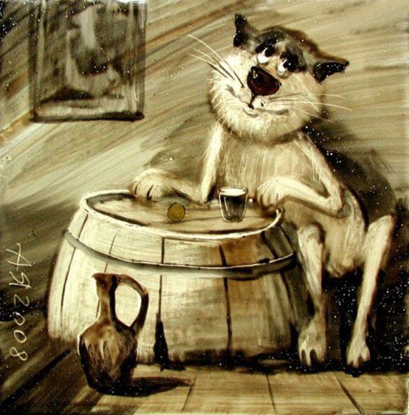 Художник Ярышкин коты