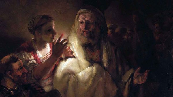 Рембрандт отречение Петра