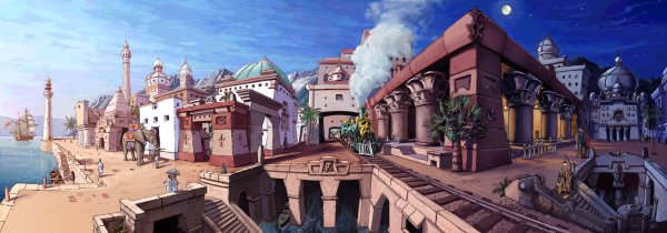 Панорамная перспектива в рисунке