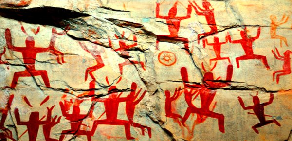 Горы Хуашань наскальные рисунки