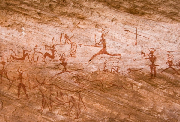 Наскальные рисунки фон