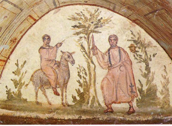 Катакомбы Петра и Марцеллина фрески