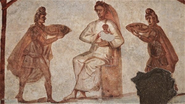 Добрый Пастырь катакомбы Присциллы