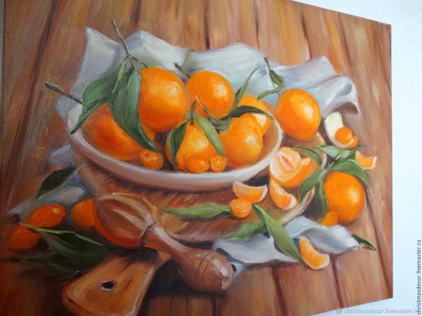 Натюрморт с апельсинами