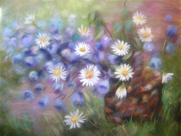 Шерстяная живопись Яна Богданова