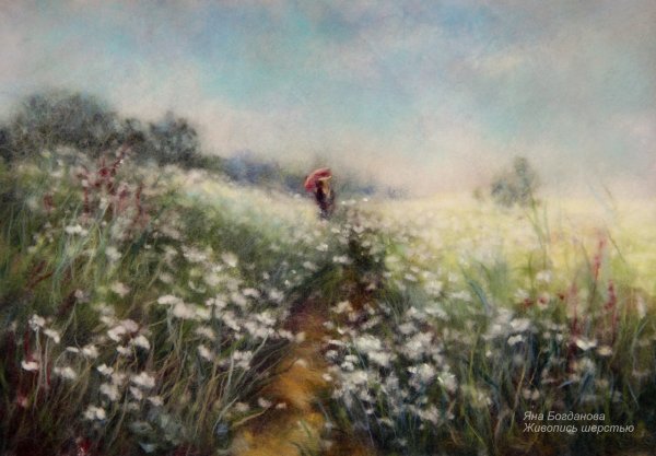 Шерстяная живопись Яна Богданова