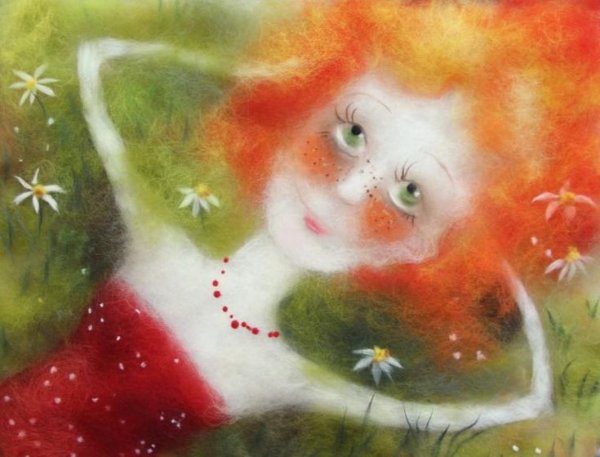 Шерстяная живопись Яна Богданова