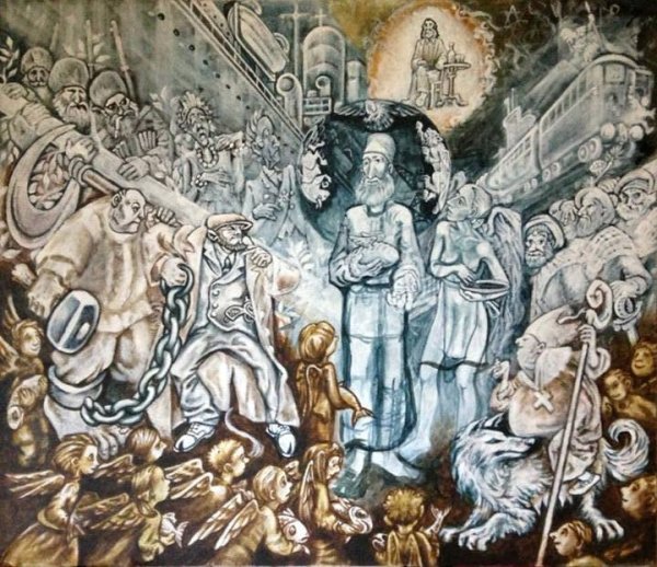 Картина живопись Православие покаяние кающийся