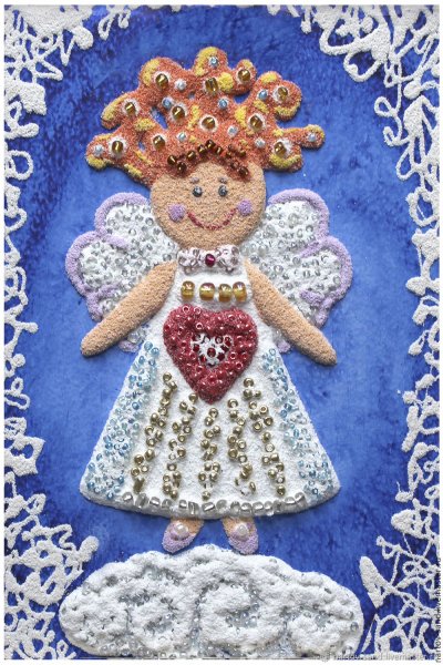 Картина с кварцевым песком