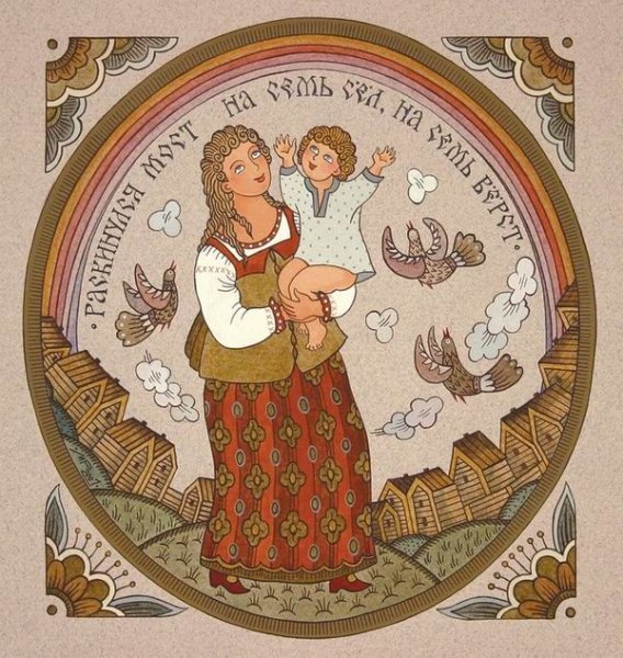 Лубок художник Марина Русанова