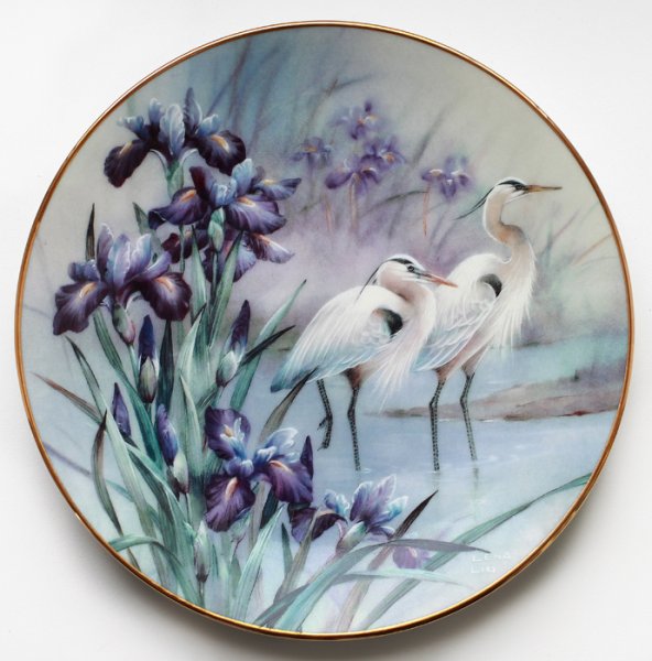 Китайская живопись на тарелках