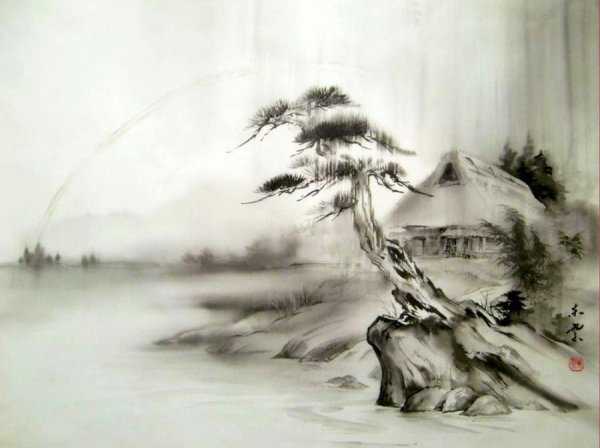 Китайские акварели с рыбами