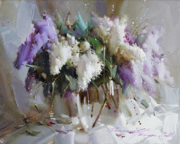 Художник Рамиль Гаппасов сирень