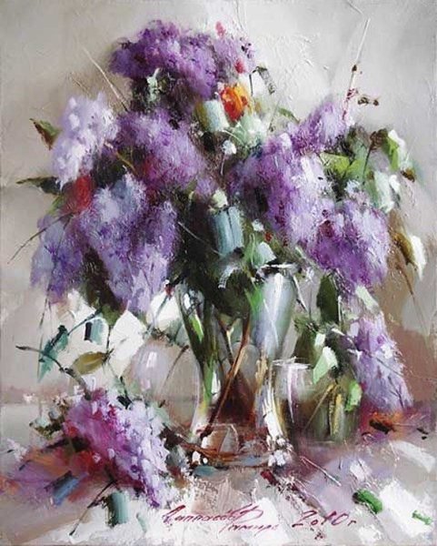 Художник Рамиль Гаппасов сирень