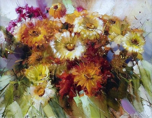 Художник Рамиль Гаппасов цветы