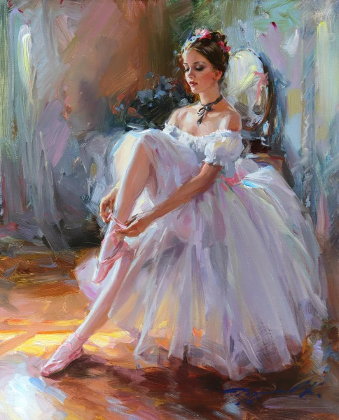 Балерина живопись Konstantin Razumov