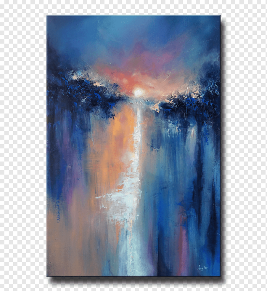 Атмосферный пейзаж акрилом