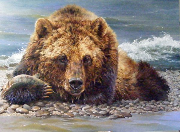 Картина медведь