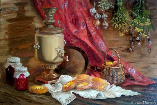 Андрияка Сергей Николаевич-натюрморт с самоваром