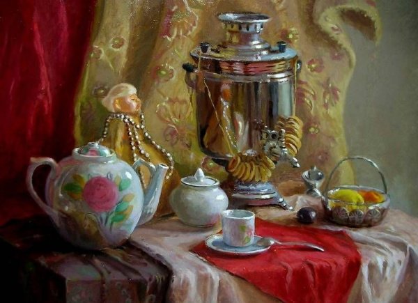 Андрей Селенин натюрморт самовар