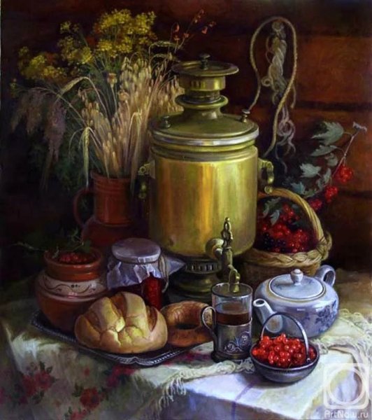 Шумакова Елена натюрморт самовар
