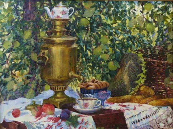 Художник Осмеркин самовар