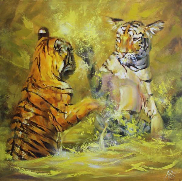 Анимализм живописи Тигрёнок