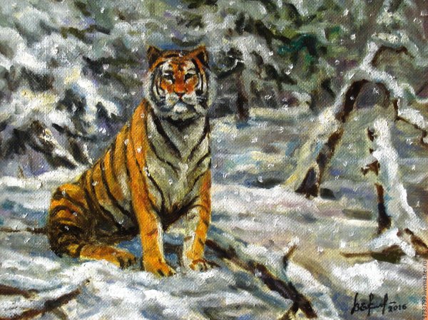 Тигр картина