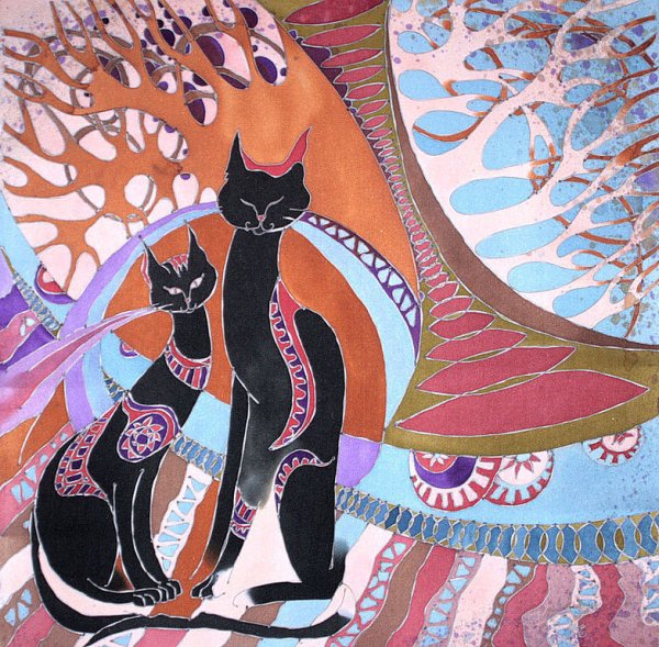 Декоративный натюрморт, училище Рериха