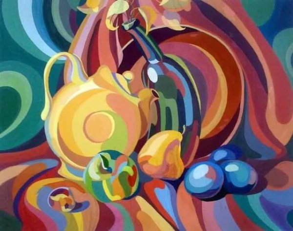 Декоративная композиция пейзаж