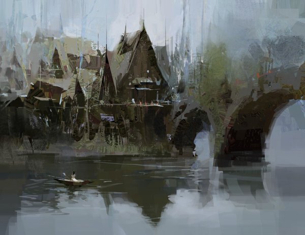 Современная Концептуальная живопись пейзажи