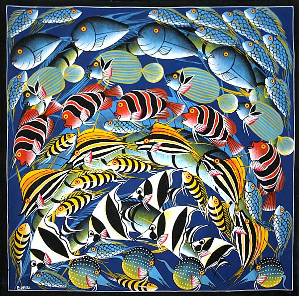 Тингатинга живопись рыбы