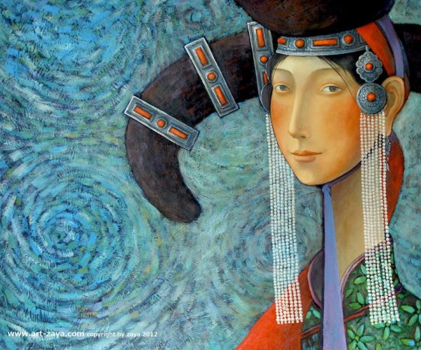 Монгольский художник Zayasaikhan Sambuu