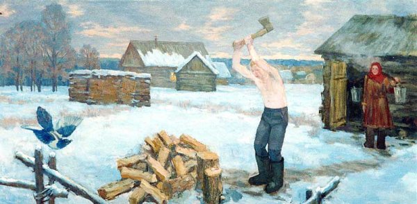 Картина Субботний день Ткачевы