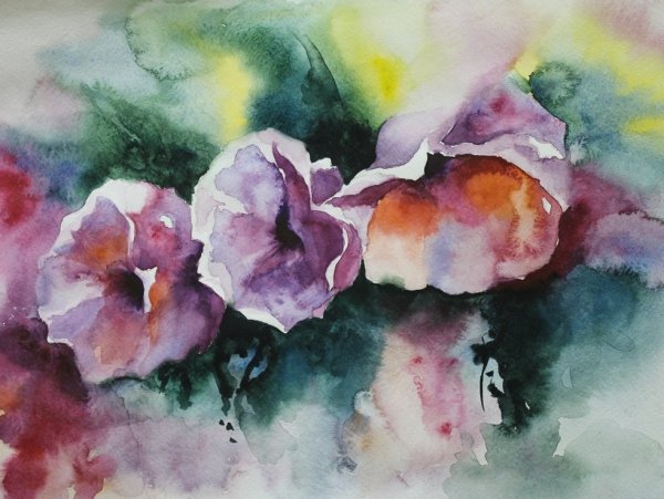 Алла Прима натюрморт акварелью