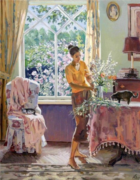 Художник Инесса Сафронова картины деревня