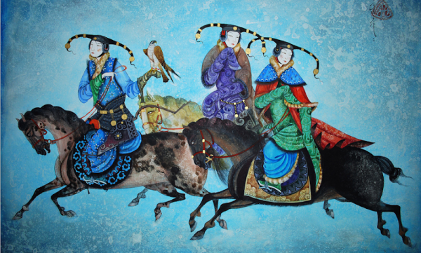 Монгольский художник Zayasaikhan Sambuu