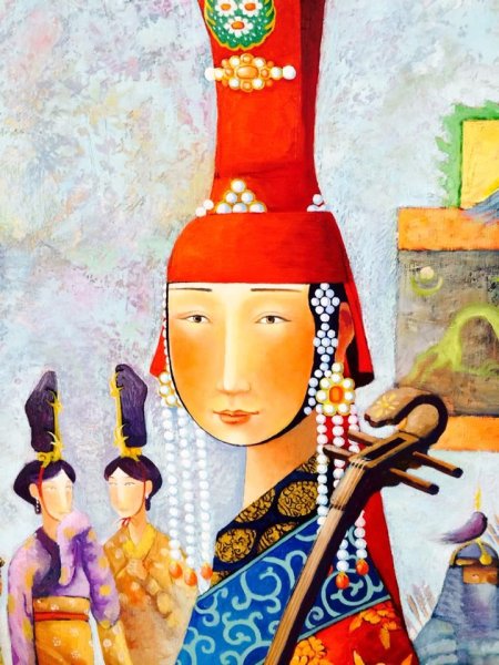 Художник Заясайхан Самбуу