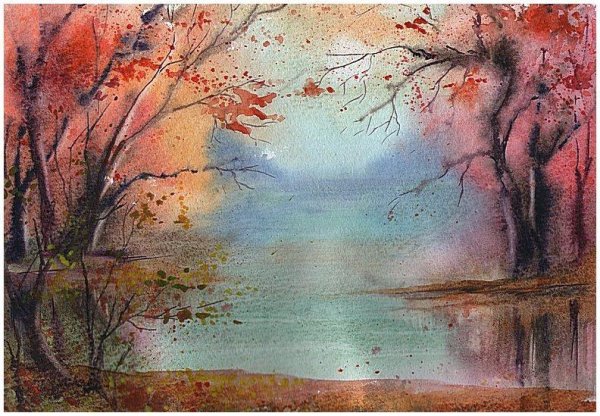 Лессировка пейзаж