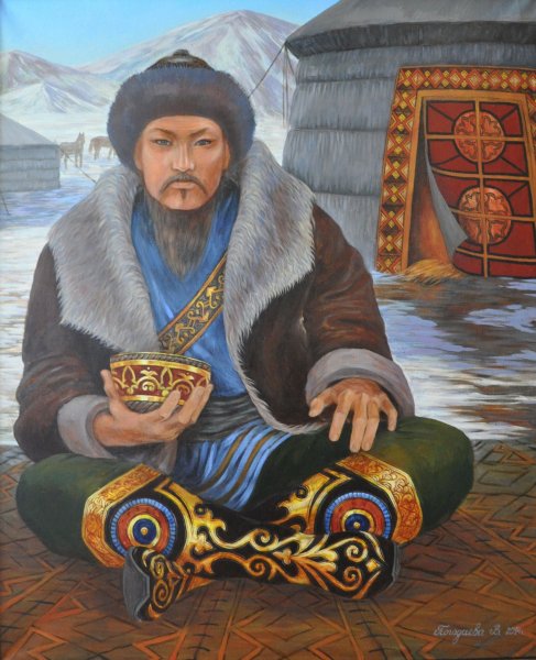 Монгольский художник Доржиев