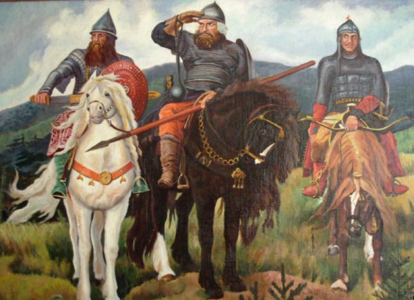 Три богатыря Васнецова