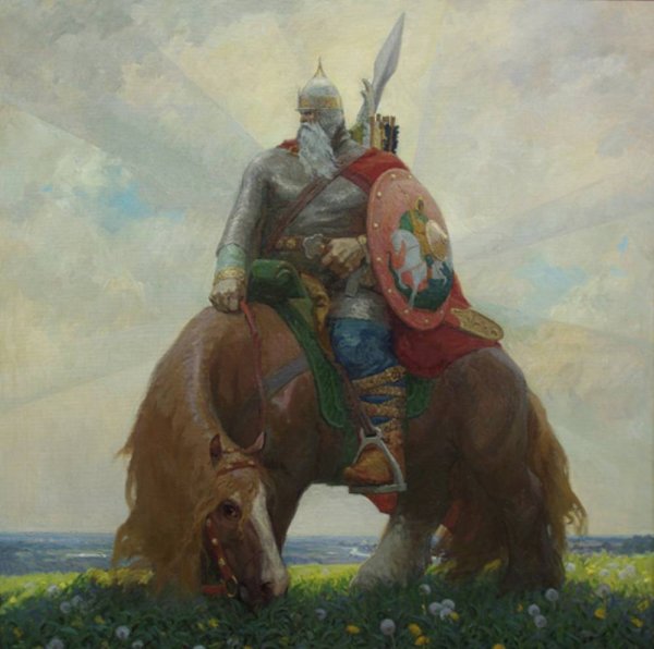 Былинный воин Святогор