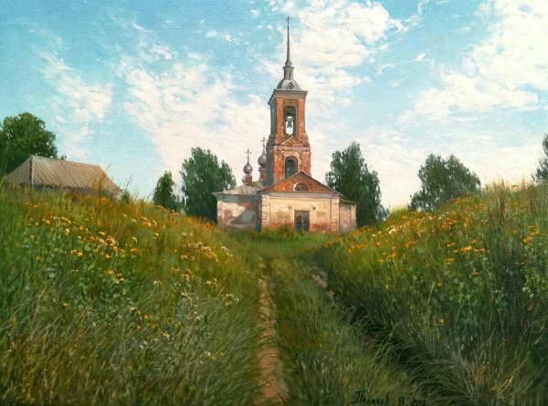 Палачев Вячеслав Деревенские храмы картины
