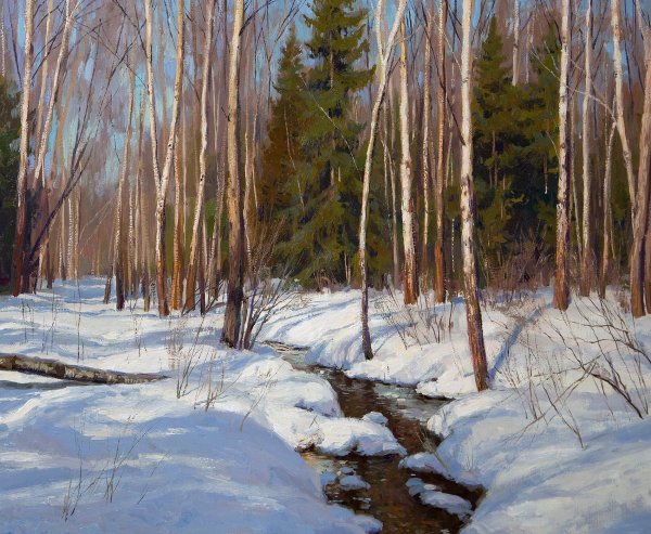 Станислав Брусилов Весна пейзаж