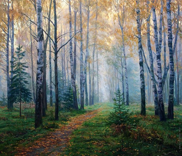 Сельский пейзаж Брусилов Станислав